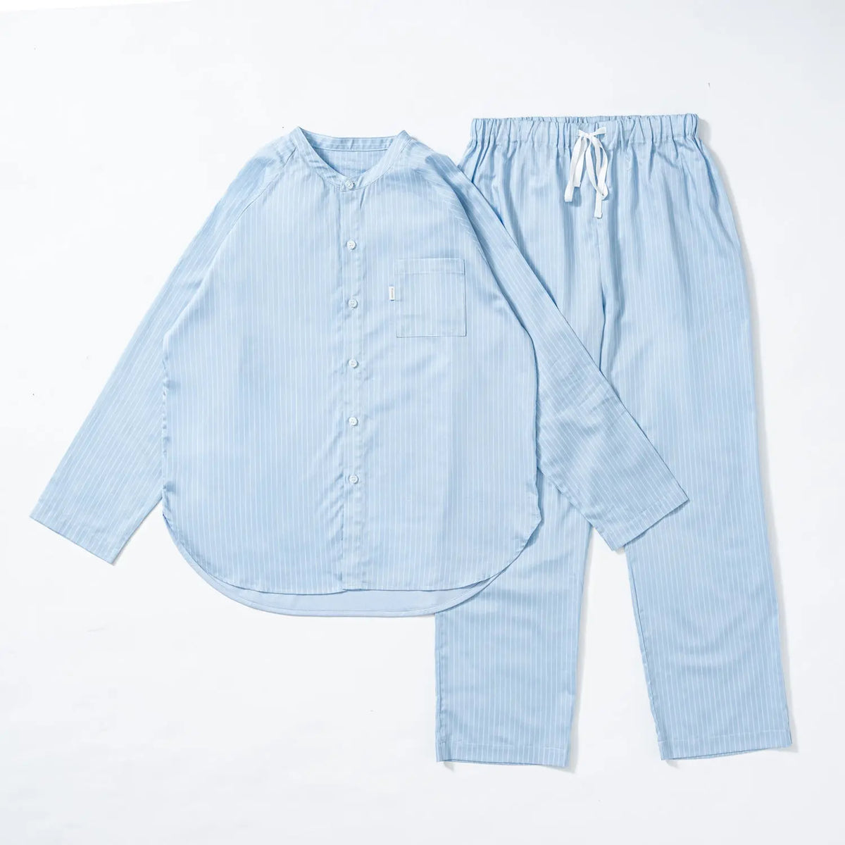 Nemurino パジャマ サテンストライプ スタンドネック BACKキリカエ - パジャマ  RENOWNINX ONLINE SHOP