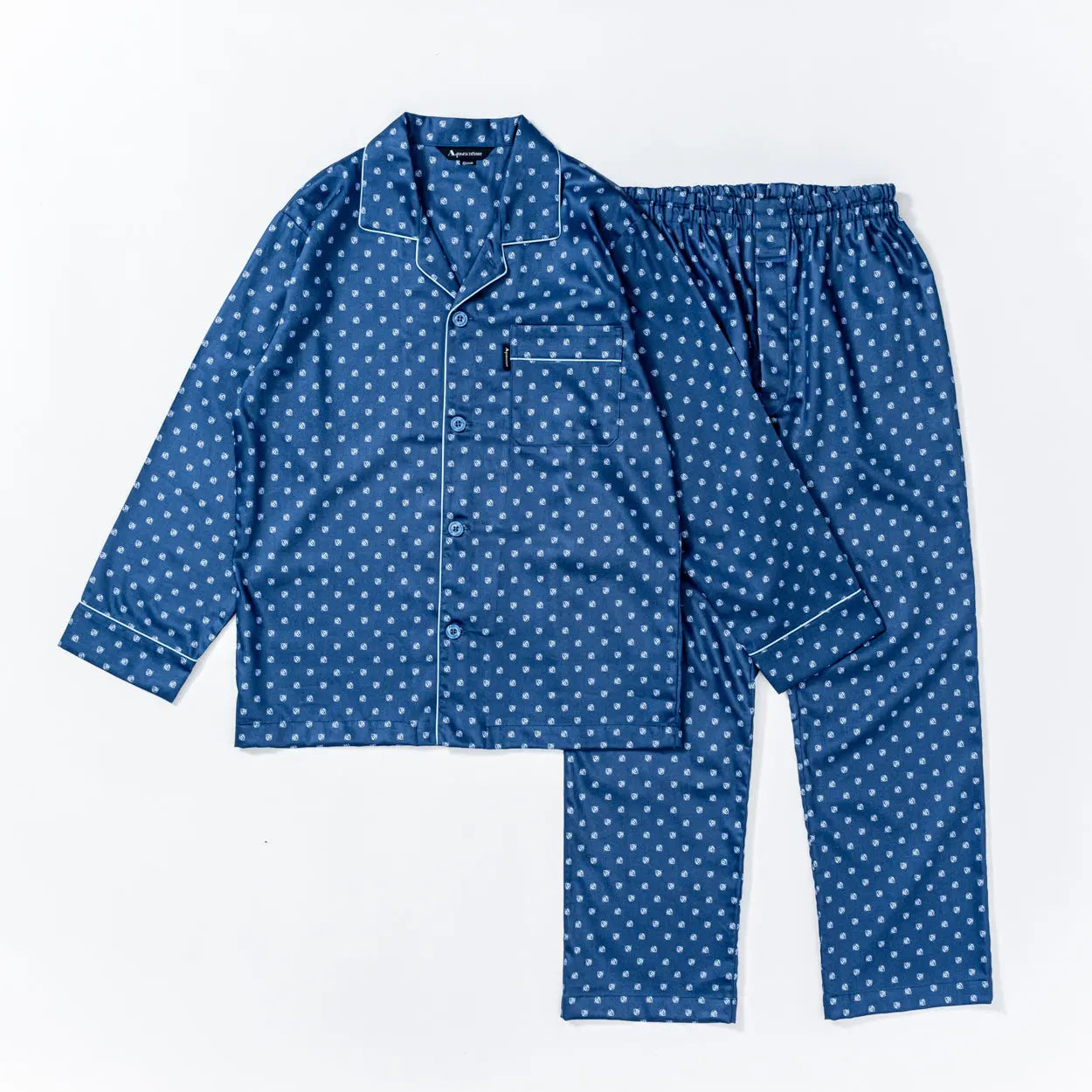 Aquascutum アクアスキュータム パジャマ 超長綿 サテンプリント AQ - パジャマ  RENOWNINX ONLINE SHOP