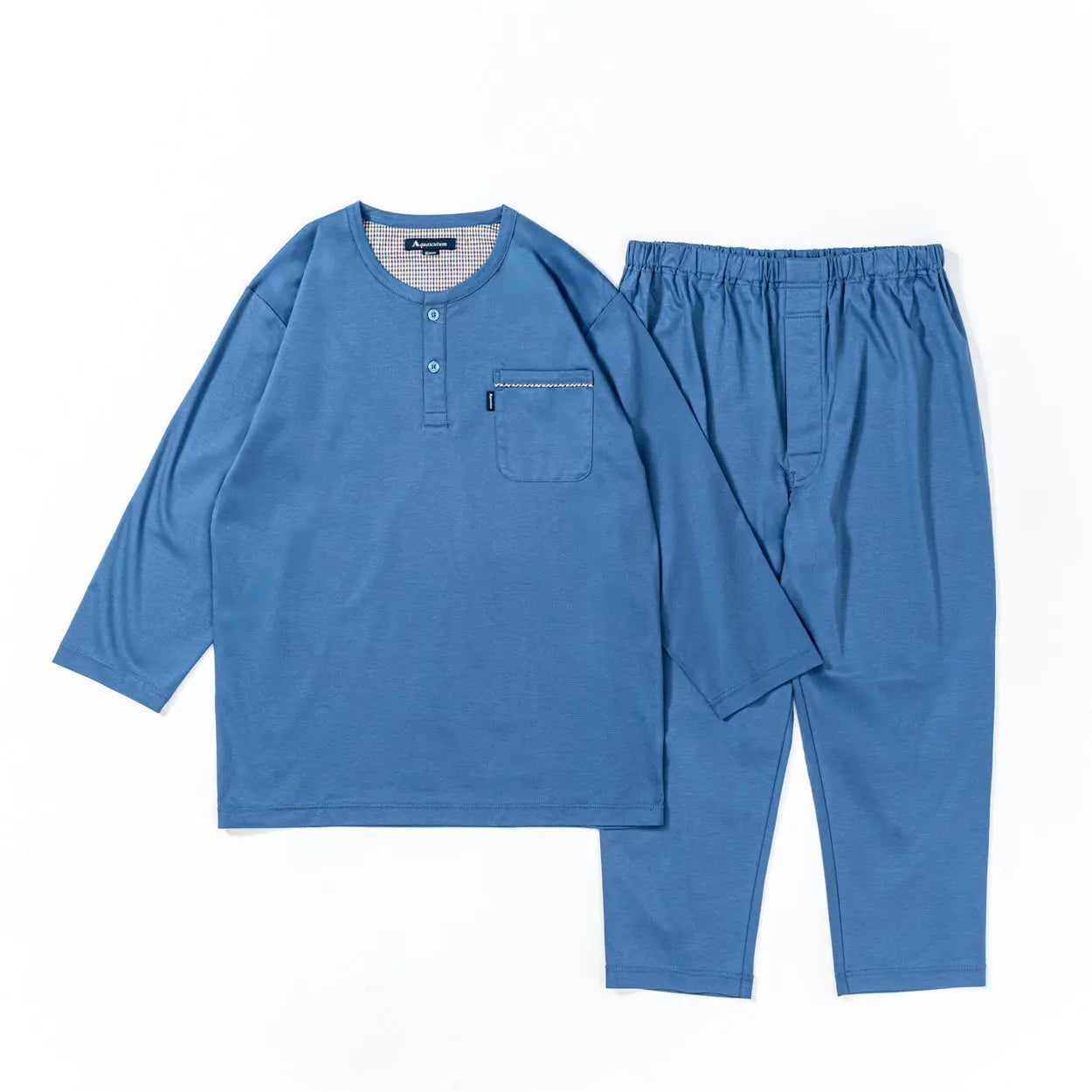 Aquascutum パジャマ スムース 8分袖 8分丈パンツ 綿100% - RENOWNINX