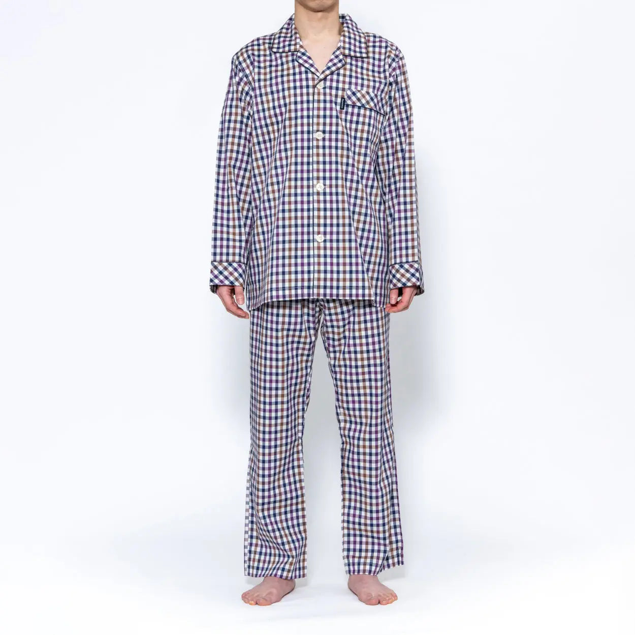 Aquascutum アクアスキュータム パジャマ ブロード 175 チェック - パジャマ  RENOWNINX ONLINE SHOP