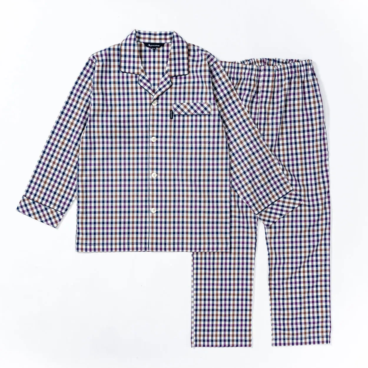 Aquascutum アクアスキュータム パジャマ ブロード 175 チェック - パジャマ  RENOWNINX ONLINE SHOP