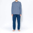 MACKINTOSH PHILOSOPHY マッキントッシュ フィロソフィー パジャマ 40/2 天竺ボーダークルー+無地パンツ - パジャマ  RENOWNINX ONLINE SHOP