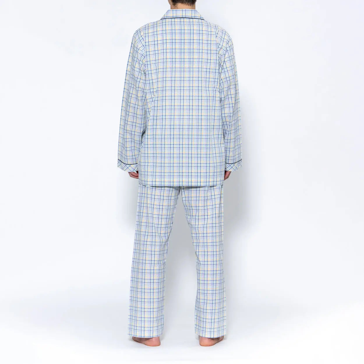 希少☆【ブルックスブラザーズ】オルメザーノ　麻 リネン　ギンガムチェック 44R Brooks Brothers ブルックス ブラザーズ パジャマ サッカーパステル