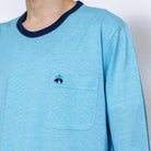 Brooks Brothers ブルックス ブラザーズ パジャマ 32SZシルケット天竺極細ボーダークルー リブなし - パジャマ  RENOWNINX ONLINE SHOP