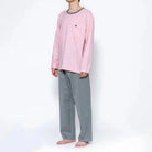 Brooks Brothers ブルックス ブラザーズ パジャマ 32SZシルケット天竺極細ボーダークルー リブなし - パジャマ  RENOWNINX ONLINE SHOP