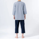 Aquascutum アクアスキュータム パジャマ 強撚天竺先染めボーダー全開 6分袖7分パンツ - パジャマ  RENOWNINX ONLINE SHOP