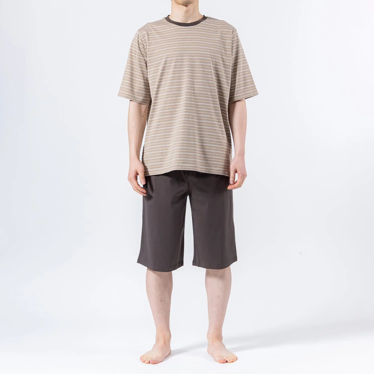 MACKINTOSH PHILOSOPHY マッキントッシュ フィロソフィー パジャマ 60/2天竺ボーダー半袖クルー＋無地ハーフパンツ - パジャマ  RENOWNINX ONLINE SHOP