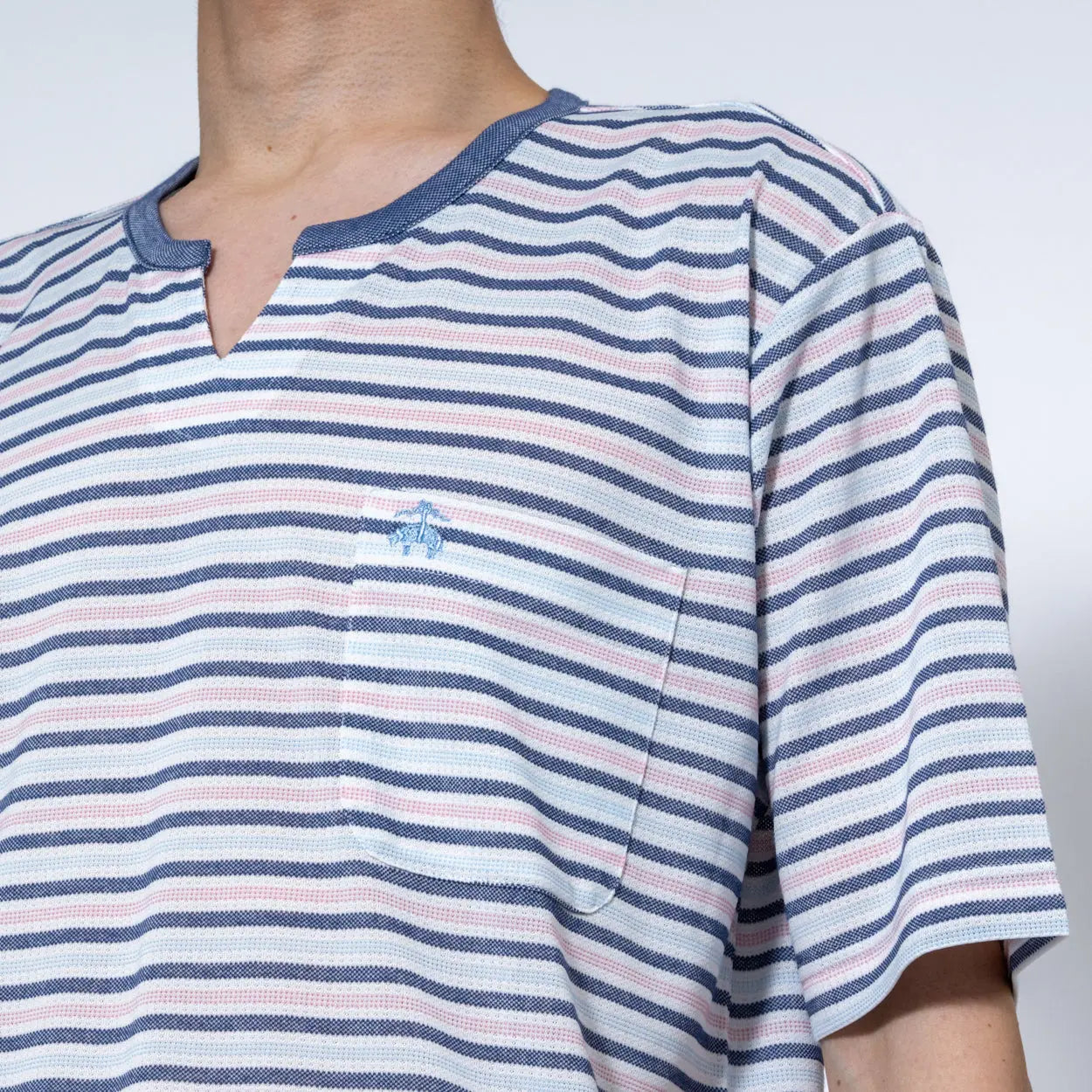 Brooks Brothers ブルックス ブラザーズ パジャマ 鹿の子ハニカムタッグボーダーキーネック - パジャマ  RENOWNINX ONLINE SHOP