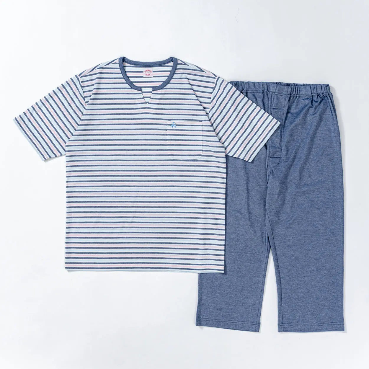 Brooks Brothers ブルックス ブラザーズ パジャマ 鹿の子ハニカムタッグボーダーキーネック - パジャマ  RENOWNINX ONLINE SHOP