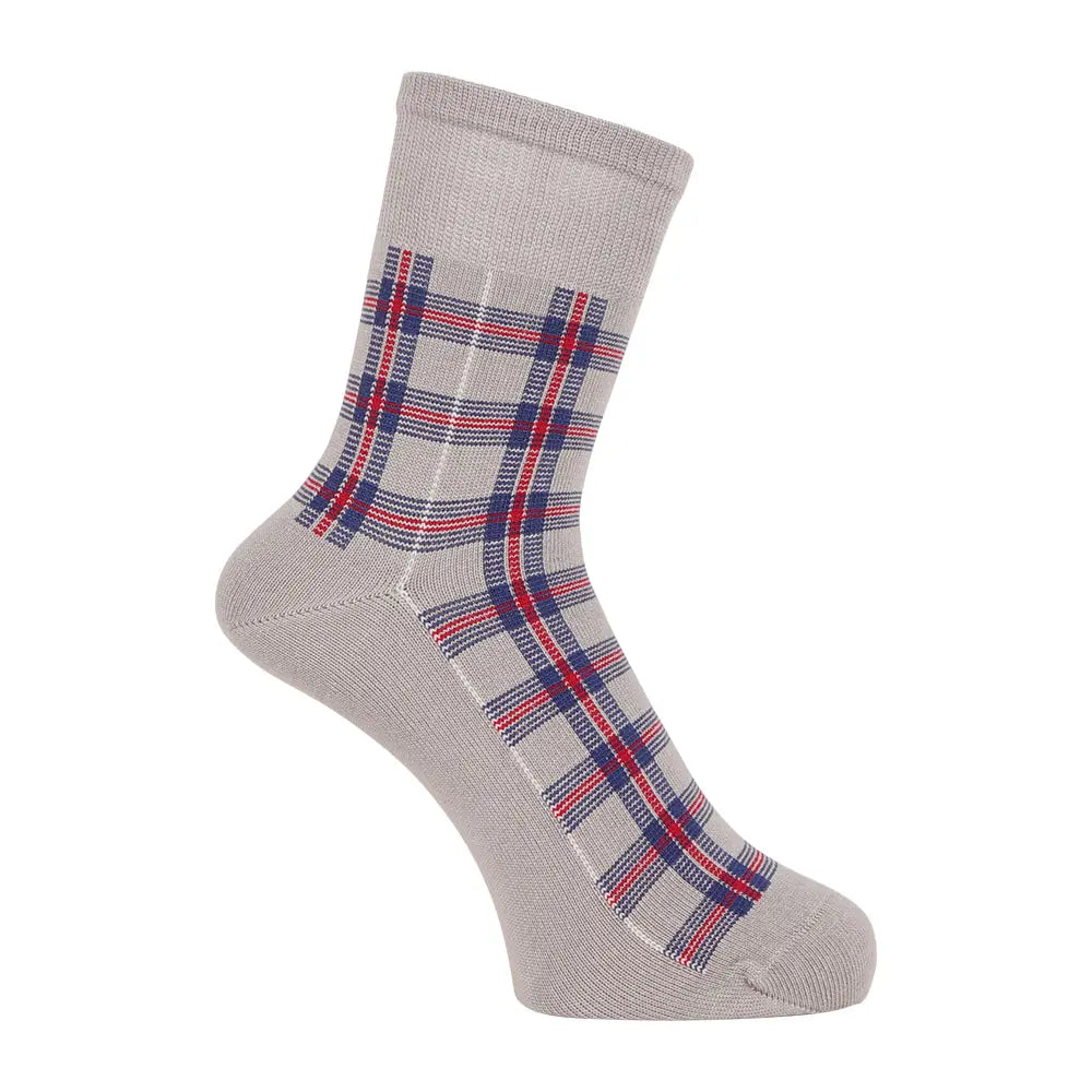 Aquascutum アクアスキュータムクラシックライン ソックス ソフトテンション チェック ハーフ丈 - ビジネスソックス  RENOWNINX ONLINE SHOP