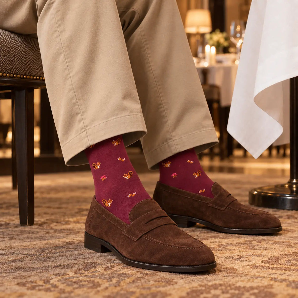 Aquascutum アクアスキュータムニューライン ソックス リス - ビジネスソックス  RENOWNINX ONLINE SHOP