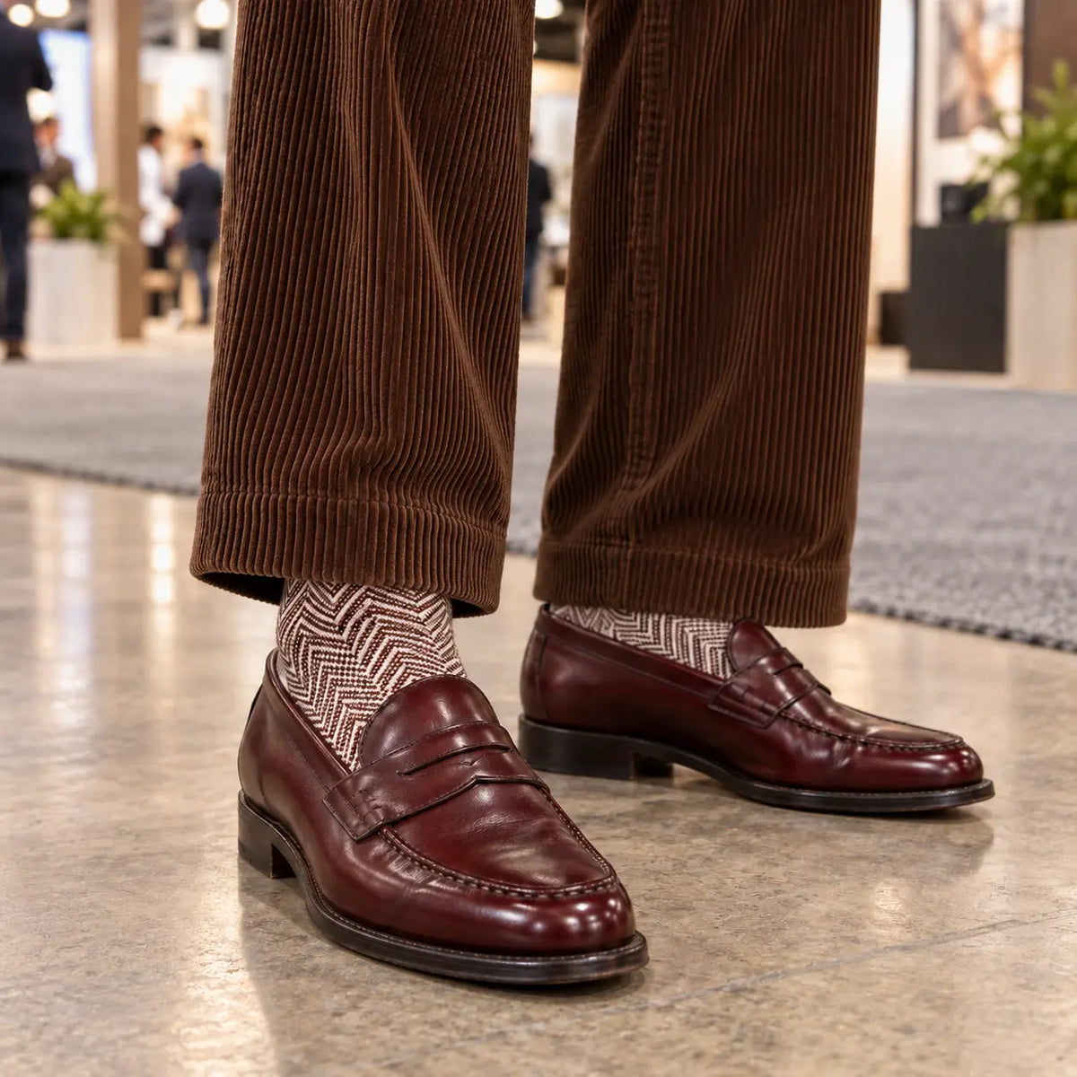 Aquascutum アクアスキュータムニューライン ソックス スマートヘリンボーン - ビジネスソックス  RENOWNINX ONLINE SHOP