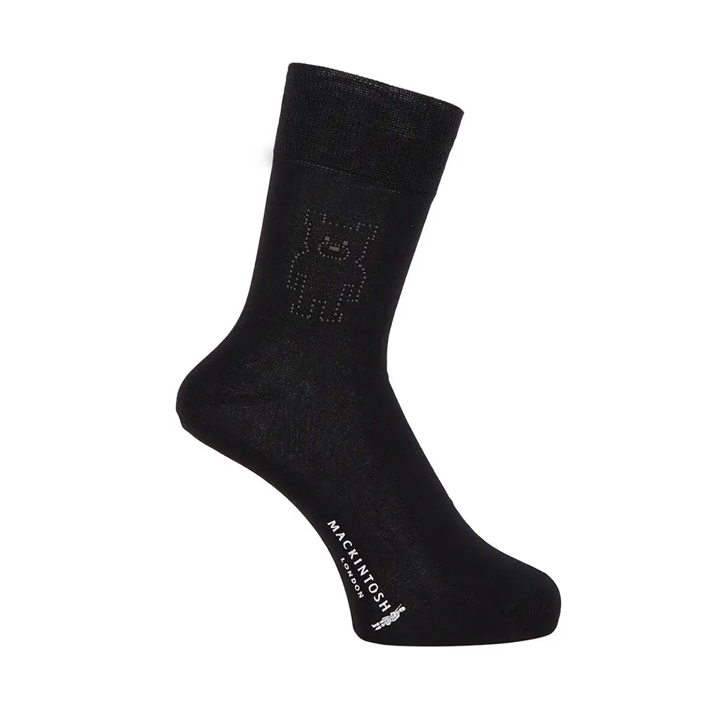 MACKINTOSH LONDON マッキントッシュ ロンドン ソックス ドットホーンドベアドレス - ビジネスソックス  RENOWNINX ONLINE SHOP