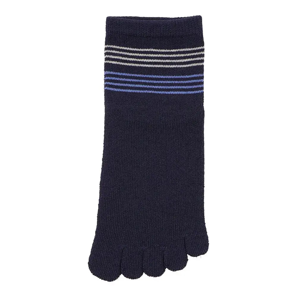 Aquascutum アクアスキュータム ニューライン ソックス 5本指クールボーダーショート - カジュアルソックス  RENOWNINX ONLINE SHOP