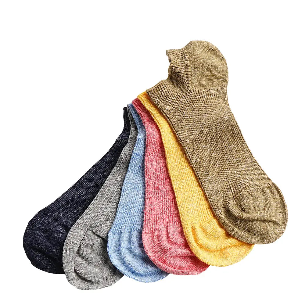 「リネンコットン1×1リブスニーカー」