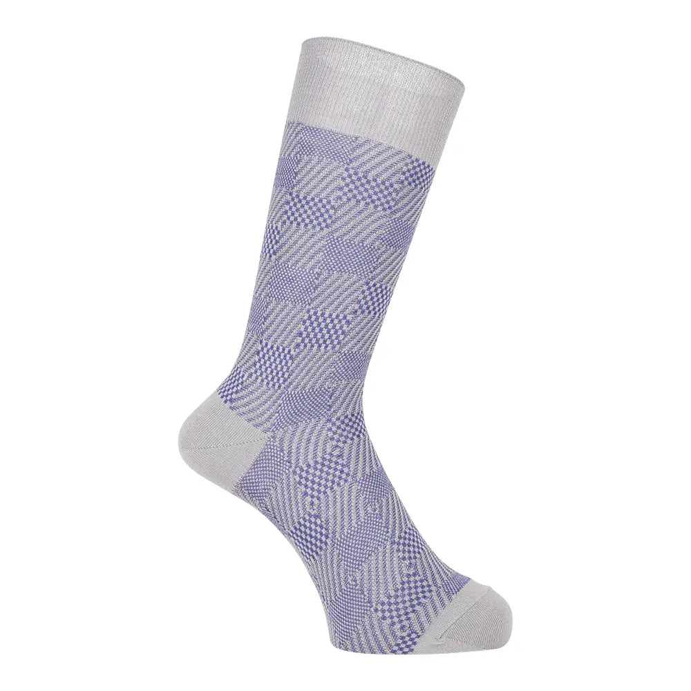 Aquascutum アクアスキュータムクラシックライン ソックス ゴムなし 綿100％ ブロック - ビジネスソックス  RENOWNINX ONLINE SHOP