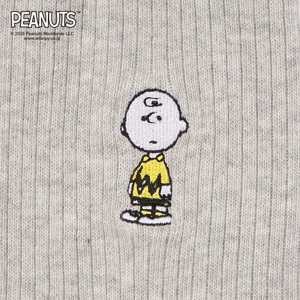 PEANUTS ソックス 刺繍 スヌーピー カジュアル 日本製 - RENOWNINX