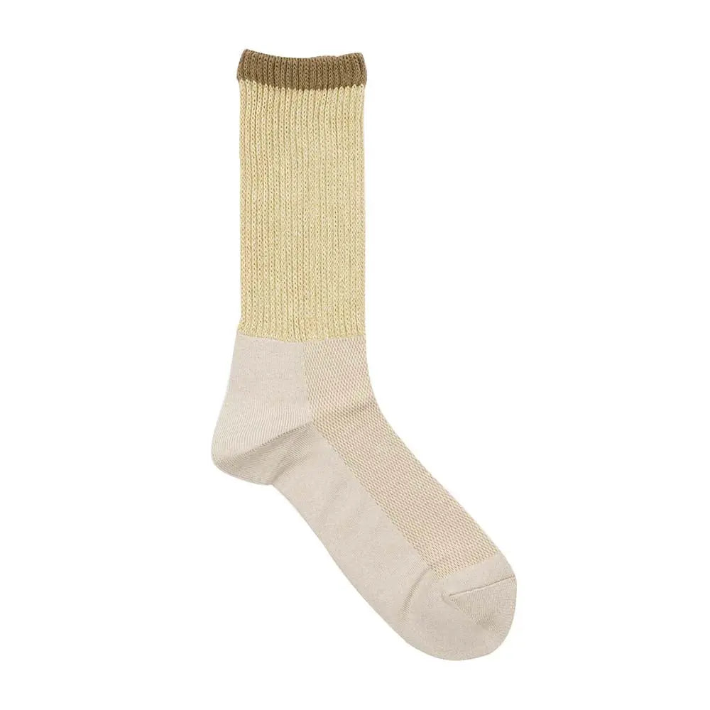 Aquascutum アクアスキュータム ソックス リッチェル麻混メランジ - ビジネスソックス Light-Yellow-24-26 RENOWNINX ONLINE SHOP