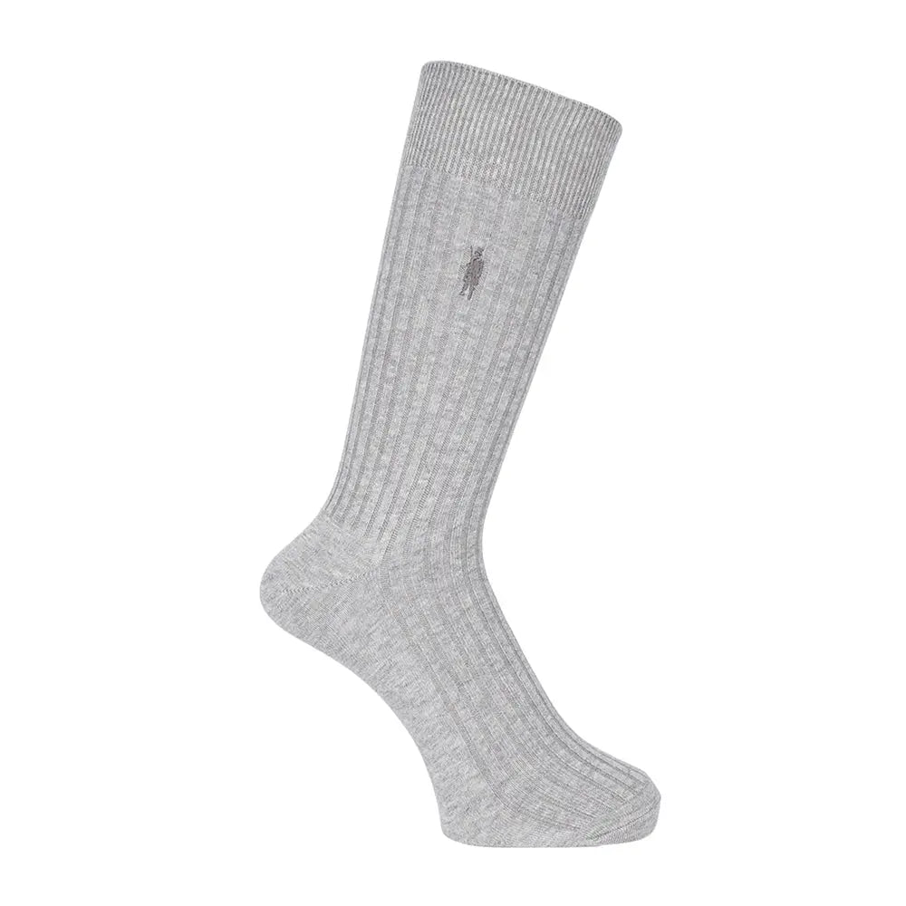 MACKINTOSH LONDON マッキントッシュ ロンドン ソックス ワンポイント刺繍 - カジュアルソックス Light Gray / 27-29 RENOWNINX ONLINE SHOP