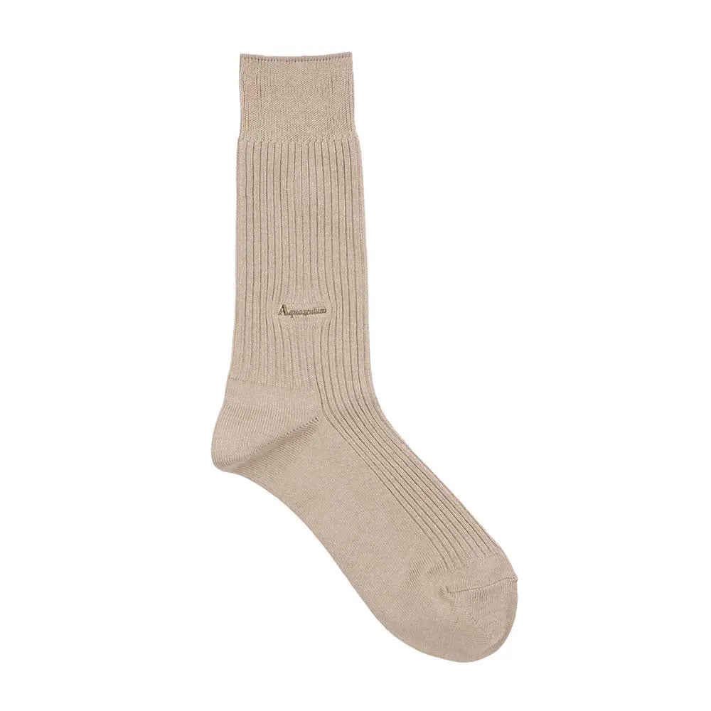 Aquascutum アクアスキュータム ソックス スポーツカジュアル - ビジネスソックス Beige-26-28 RENOWNINX ONLINE SHOP